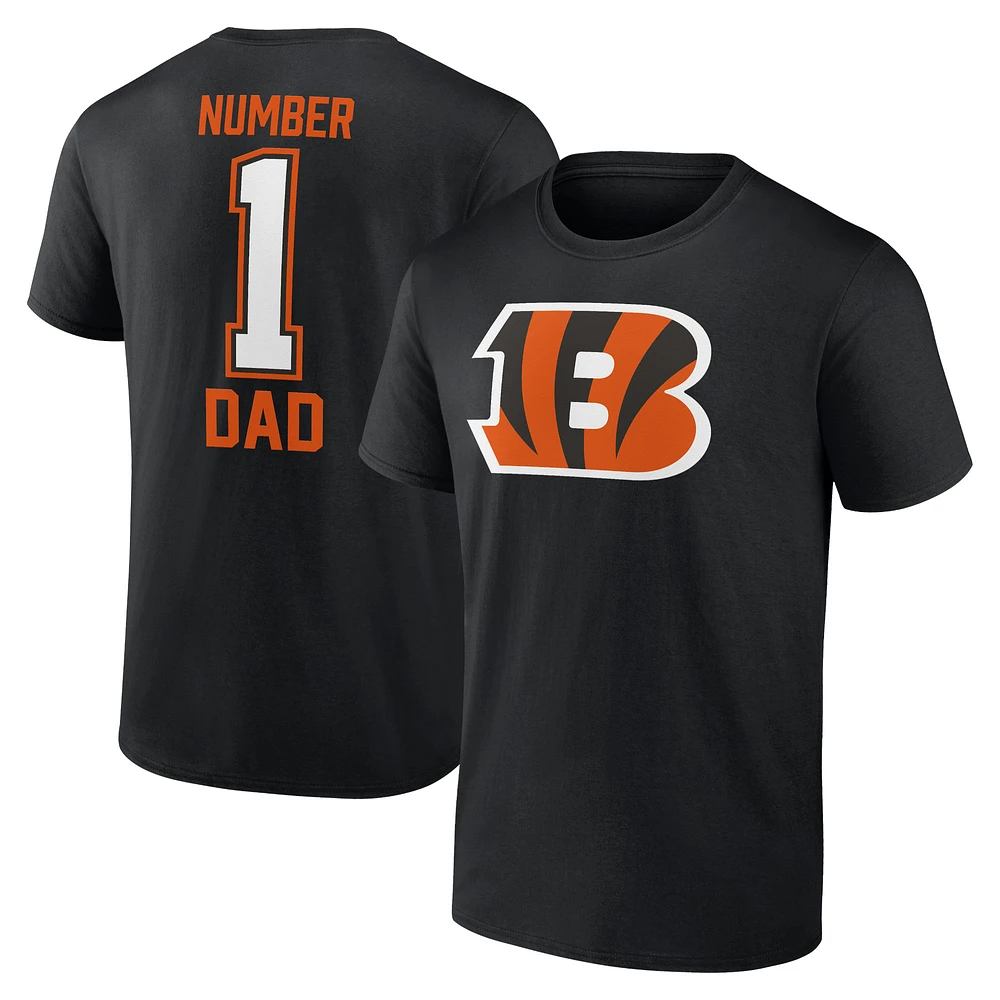 Men's Fanatics Black Cincinnati Bengals Father's Day T-Shirt