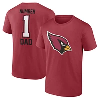 Men's Fanatics Cardinal Arizona Cardinals Father's Day T-Shirt