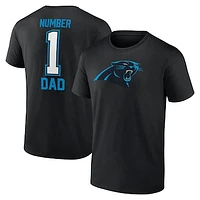 Men's Fanatics Black Carolina Panthers Father's Day T-Shirt