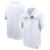 Men's Fanatics White Las Vegas Raiders Victory For Us Interlock Polo