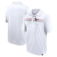 Men's Fanatics White Houston Texans Victory For Us Interlock Polo