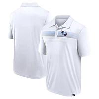 Men's Fanatics White Tennessee Titans Victory For Us Interlock Polo