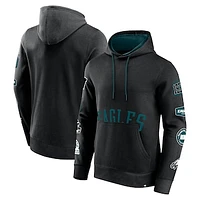 Men's Fanatics Black Philadelphia Eagles Wild Winner Pullover Hoodie