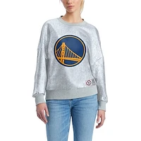 Women's Tommy Jeans Silver Golden State Warriors Tracy Pullover Sweatshirt