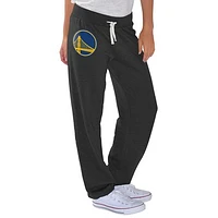 Women's G-III 4Her by Carl Banks Charcoal Golden State Warriors Scrimmage Pants