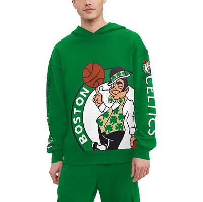 Men's Tommy Jeans Kelly Green Boston Celtics Kenny Pullover Hoodie