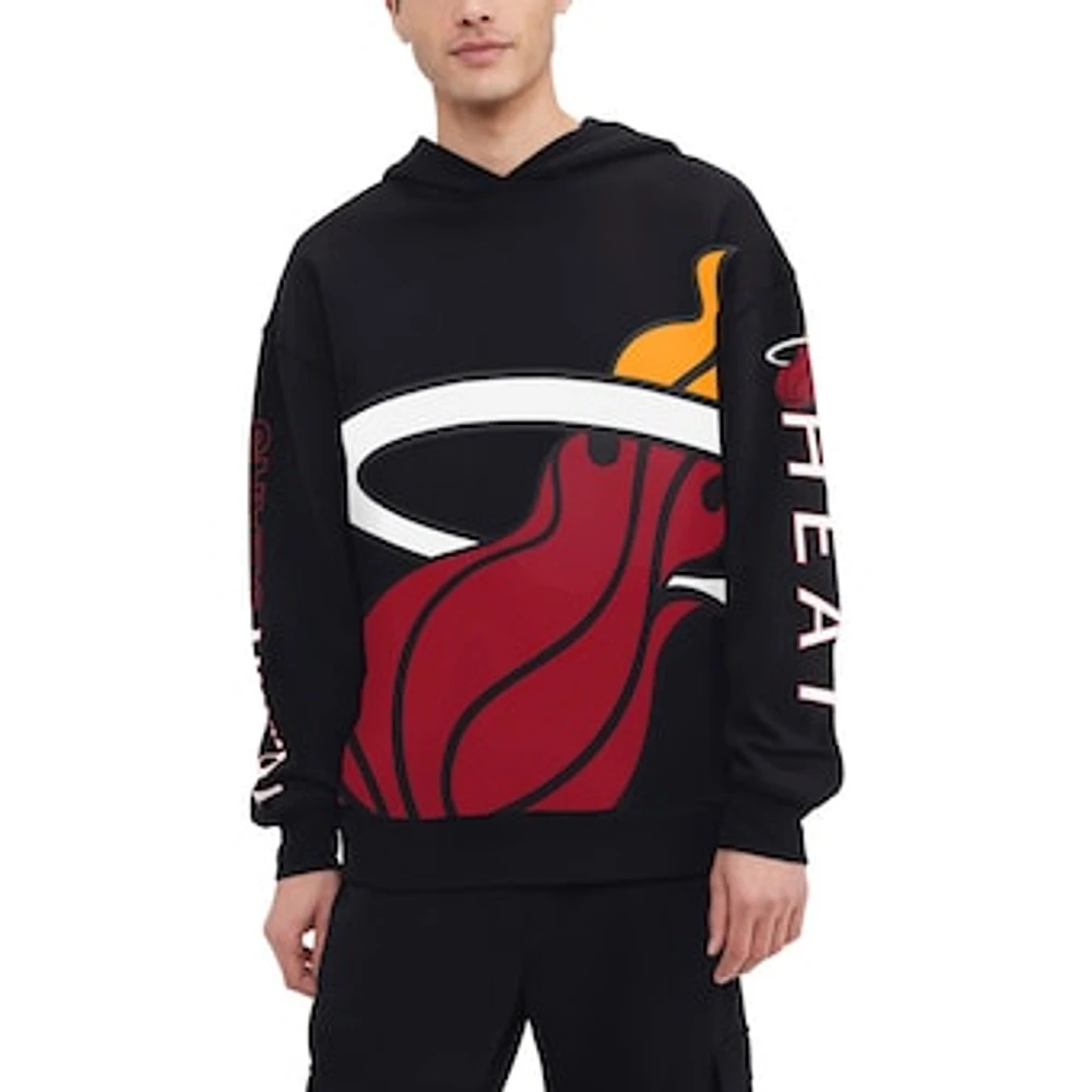 Men's Tommy Jeans Black Miami Heat Kenny Pullover Hoodie