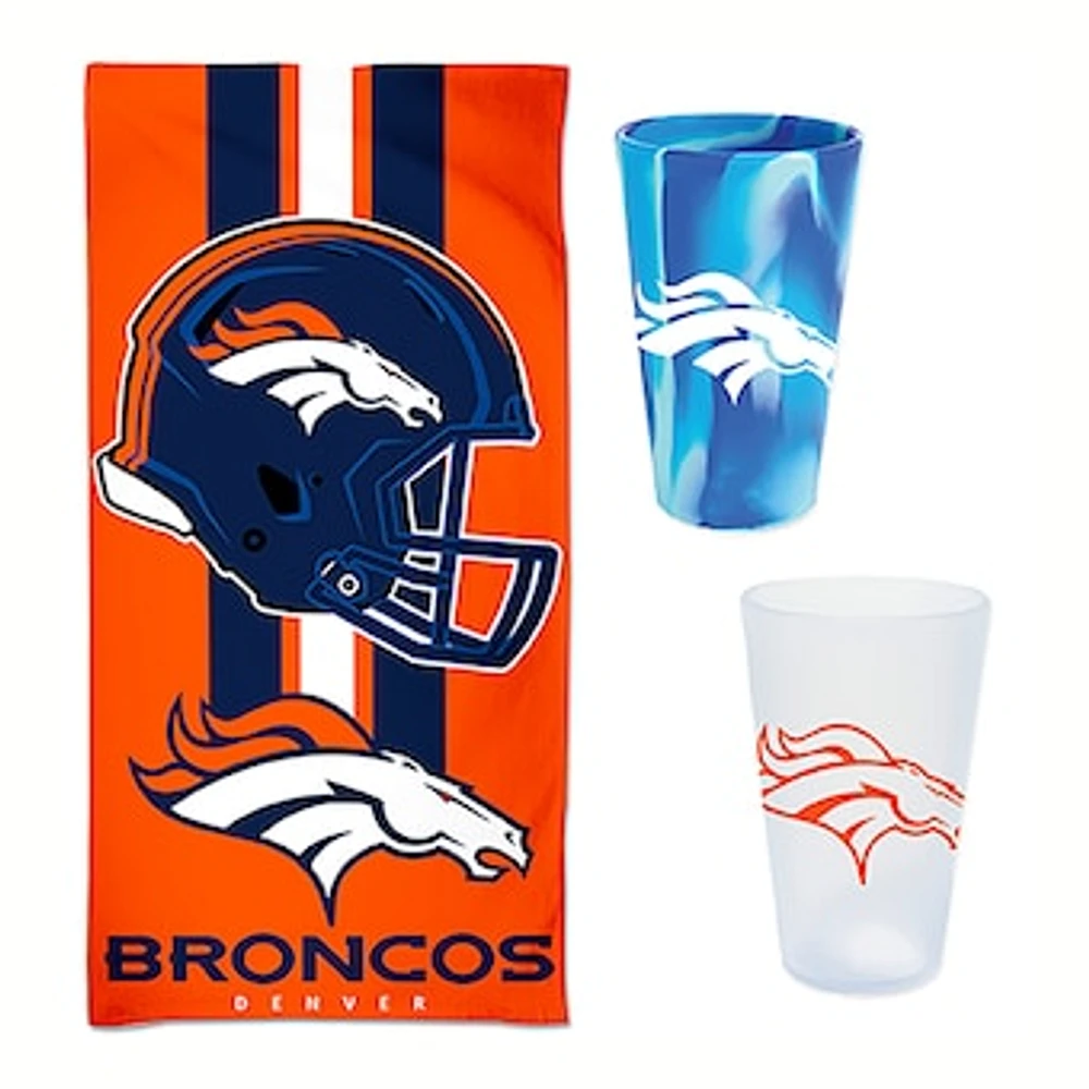 WinCraft Denver Broncos Beach Day Accessories Pack