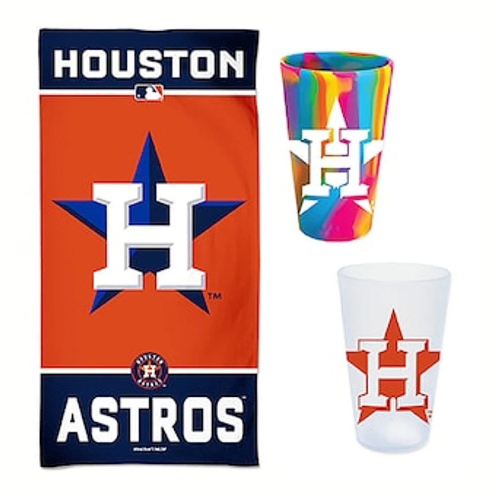 WinCraft Houston Astros Beach Day Accessories Pack