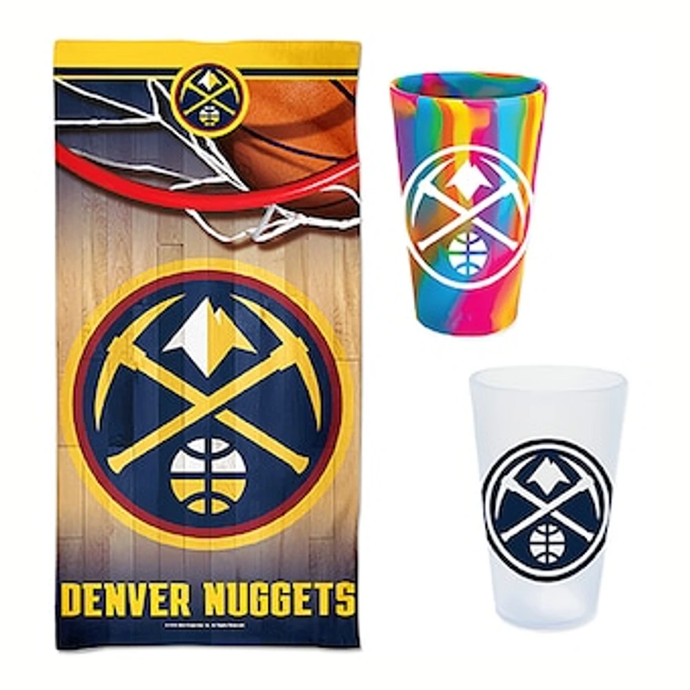 WinCraft Denver Nuggets Beach Day Accessories Pack