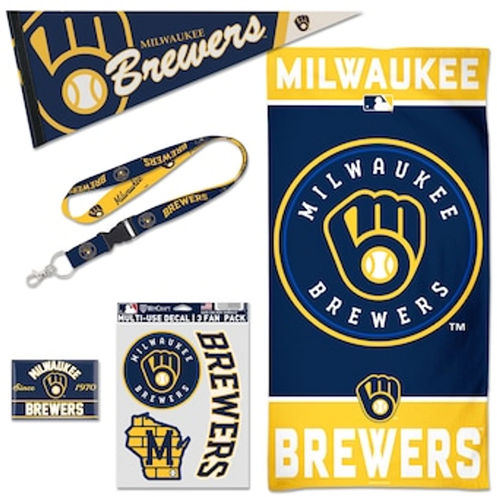 WinCraft Milwaukee Brewers House Fan Accessories Pack