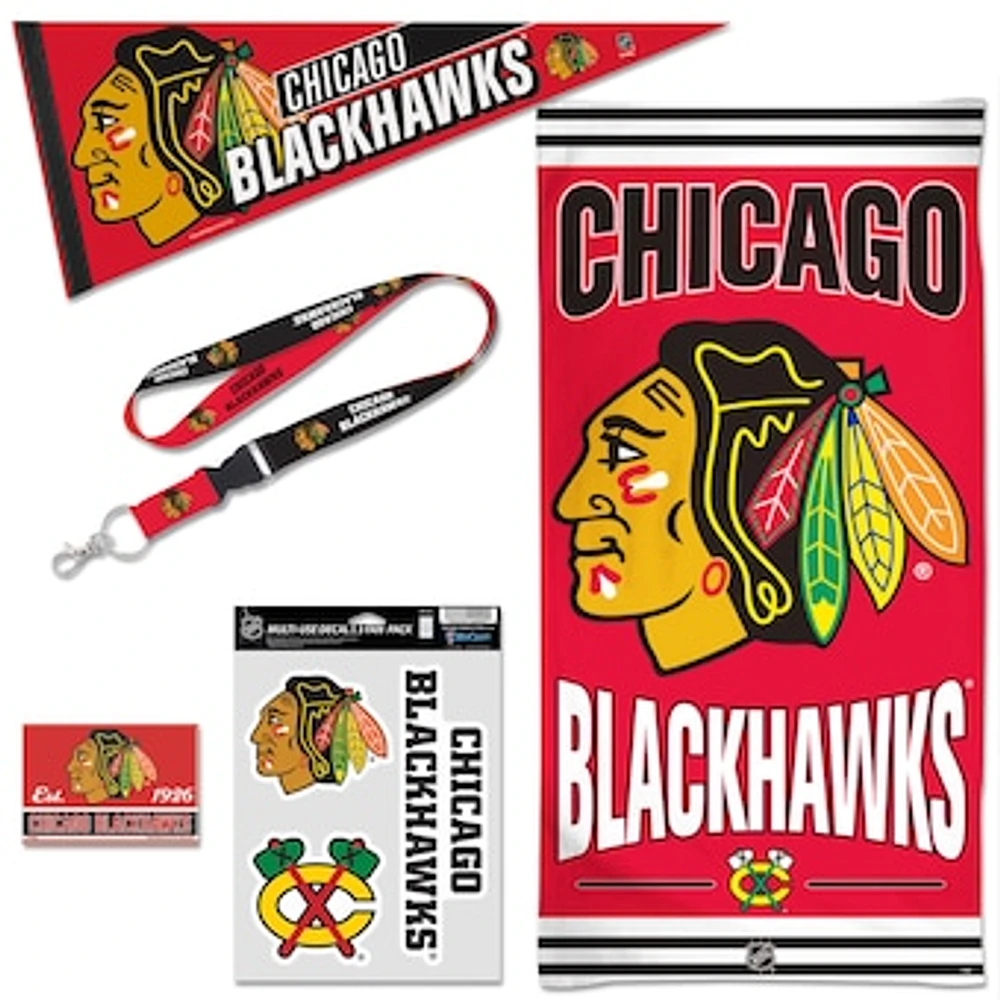 WinCraft Chicago Blackhawks House Fan Accessories Pack