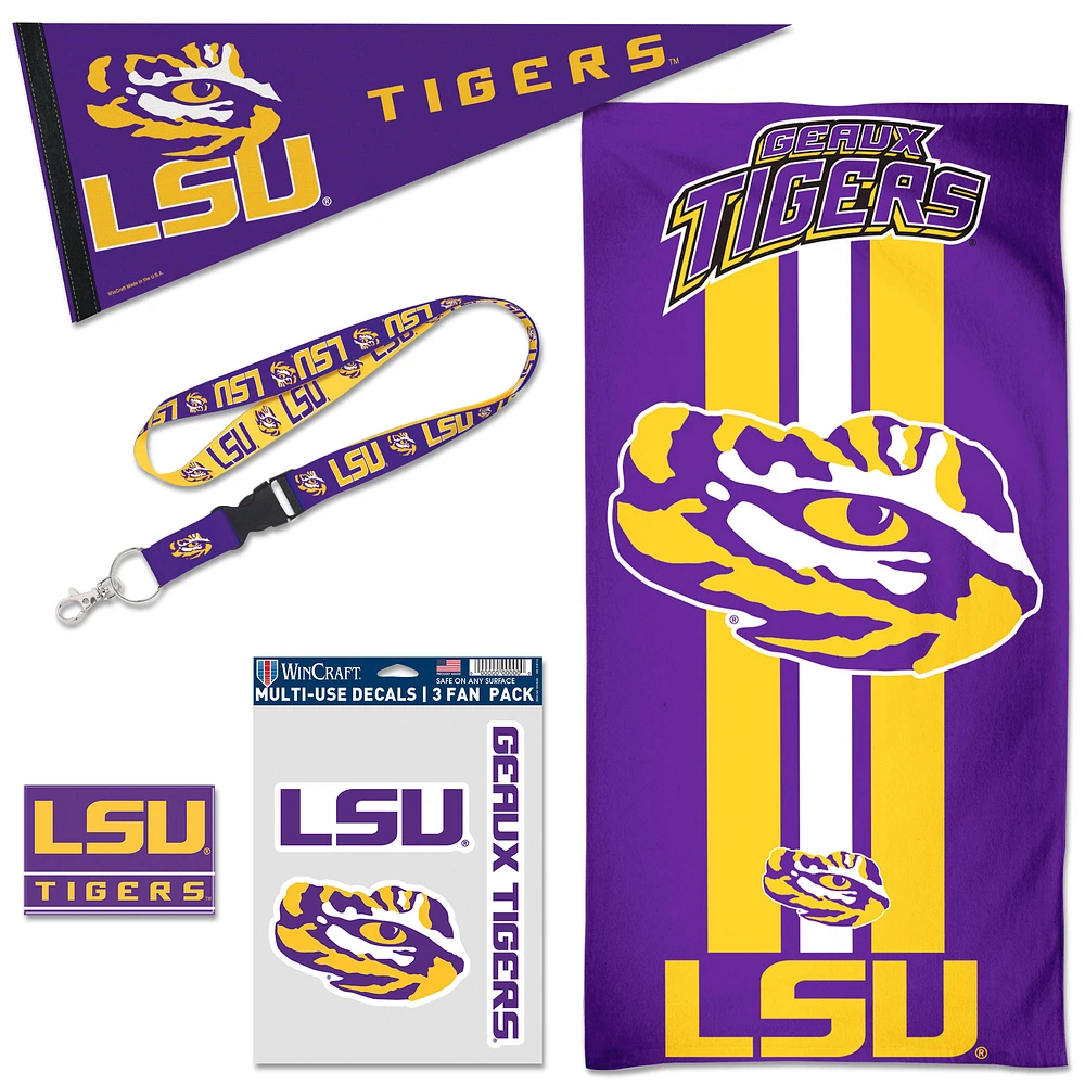 WinCraft LSU Tigers House Fan Accessories Pack