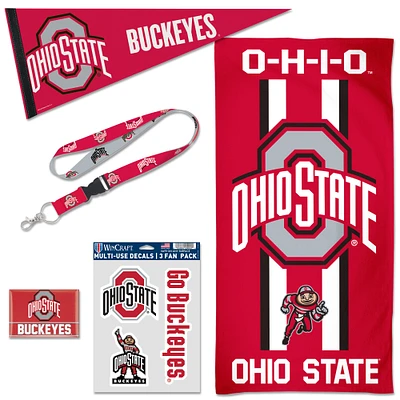 WinCraft Ohio State Buckeyes House Fan Accessories Pack