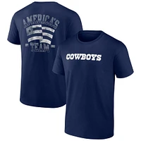 Men's Profile  Navy Dallas Cowboys Big & Tall Two-Sided T-Shirt