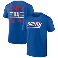 Men's Profile  Royal New York Giants Big & Tall Two-Sided T-Shirt
