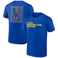 Men's Profile  Royal Los Angeles Rams Big & Tall Two-Sided T-Shirt