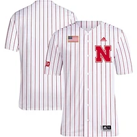 Men's adidas White Nebraska Huskers Replica Baseball Jersey