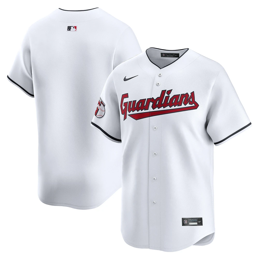 Men's Nike White Cleveland Guardians Home Limited Jersey