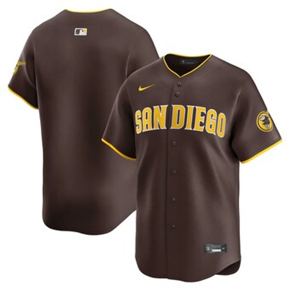 Men's Nike  Brown San Diego Padres Away Limited Player Jersey