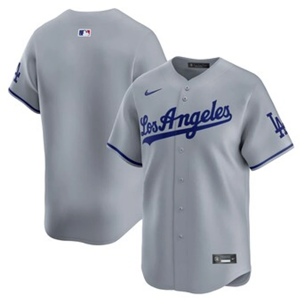 Men's Nike  Gray Los Angeles Dodgers Away Limited Jersey