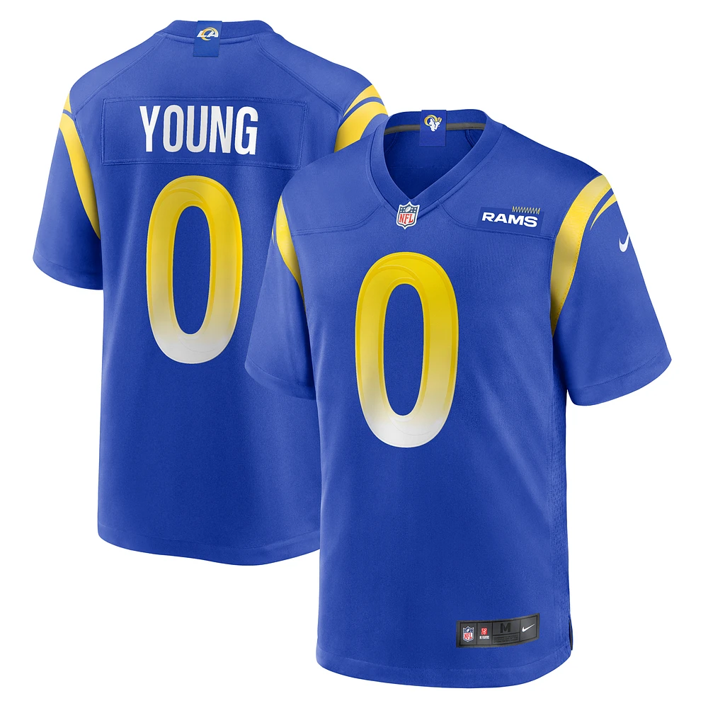 Men's Nike Byron Young Royal Los Angeles Rams Home Game Jersey