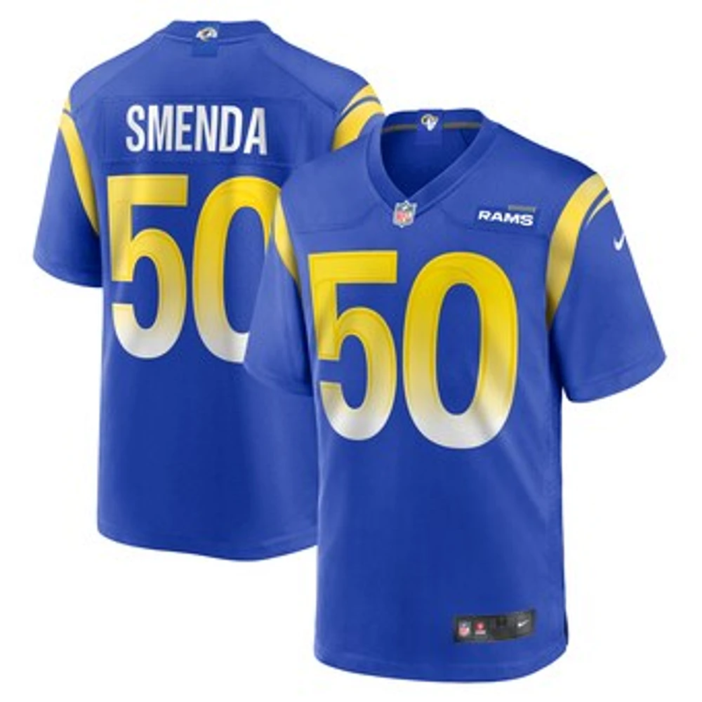 Men's Nike Ryan Smenda Royal Los Angeles Rams Home Game Jersey