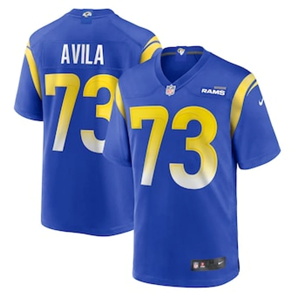 Men's Nike Steve Avila Royal Los Angeles Rams Home Game Jersey