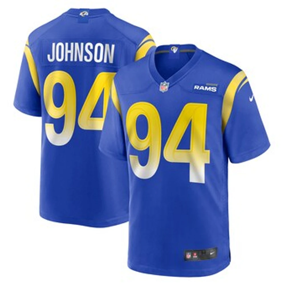 Men's Nike Desjuan Johnson Royal Los Angeles Rams Home Game Jersey