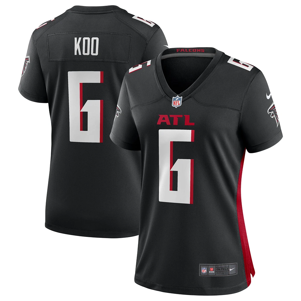 Women's Nike Younghoe Koo Black Atlanta Falcons Team Game Jersey