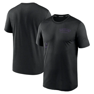 Men's Nike Black Colorado Rockies Authentic Collection Early Work Tri-Blend Performance T-Shirt