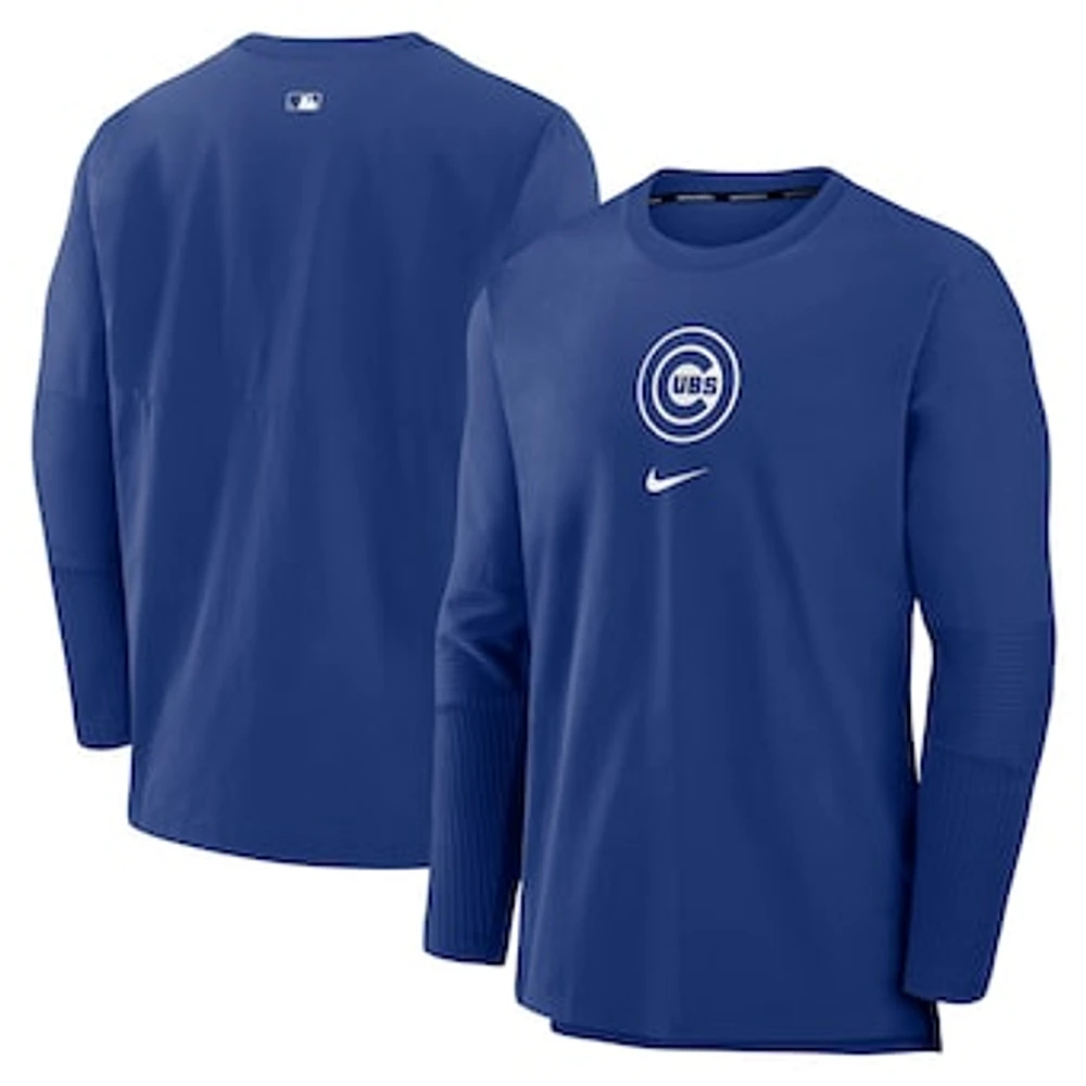 Men's Nike Royal Chicago Cubs Authentic Collection Player Performance Pullover Sweatshirt