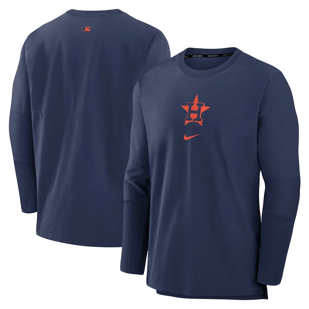 Men's Nike Navy Houston Astros Authentic Collection Player Performance Pullover Sweatshirt