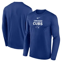 Men's Nike Royal Chicago Cubs Authentic Collection Practice Performance Long Sleeve T-Shirt