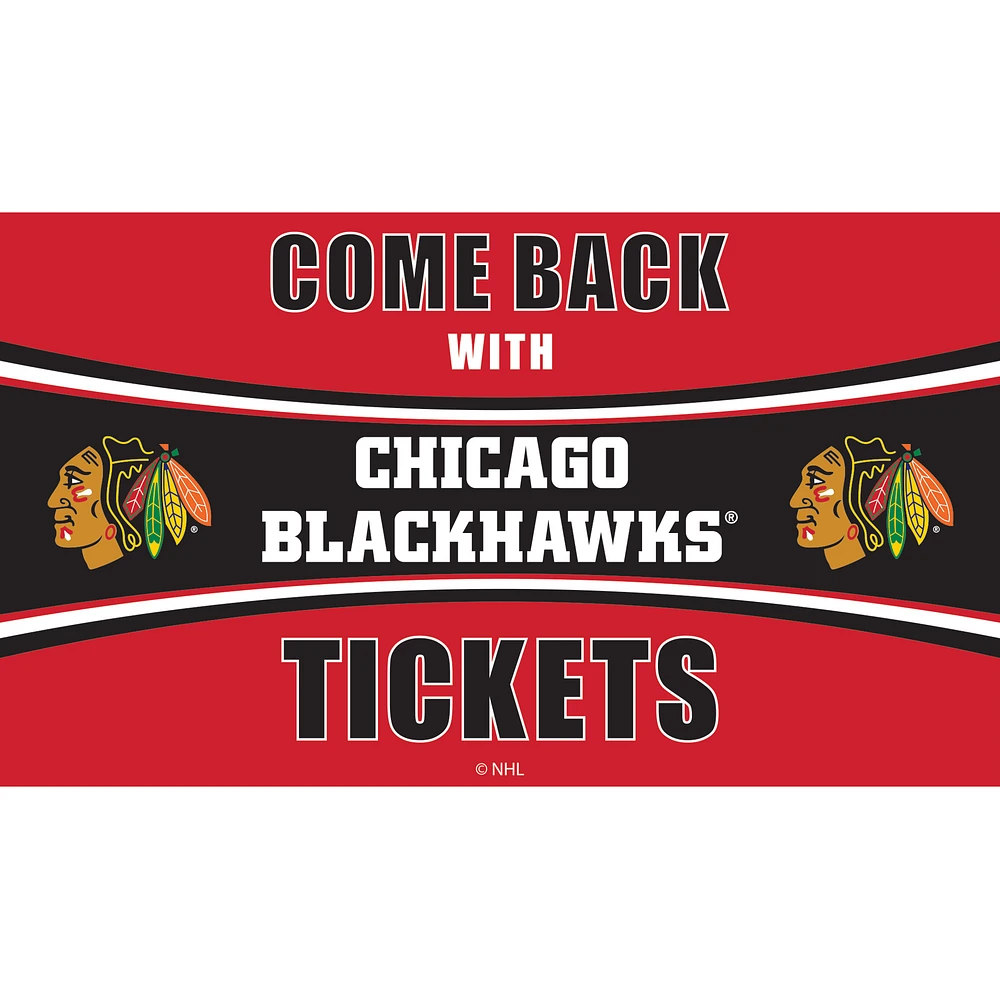 Chicago Blackhawks 28" x 16" Come Back With Tickets Door Mat