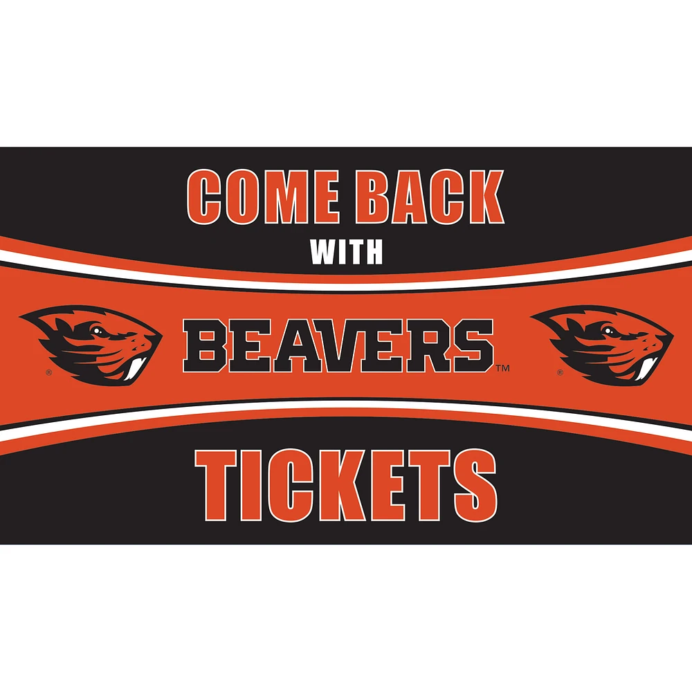 Oregon State Beavers 28" x 16" Come Back With Tickets Door Mat