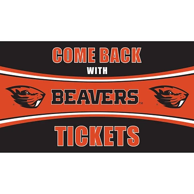 Oregon State Beavers 28" x 16" Come Back With Tickets Door Mat