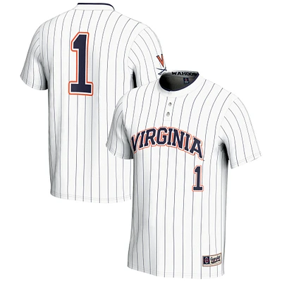 Unisex GameDay Greats #1 White Virginia Cavaliers Lightweight Softball Jersey