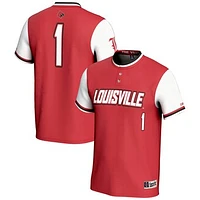 Unisex GameDay Greats #1 Red Louisville Cardinals Lightweight Softball Jersey