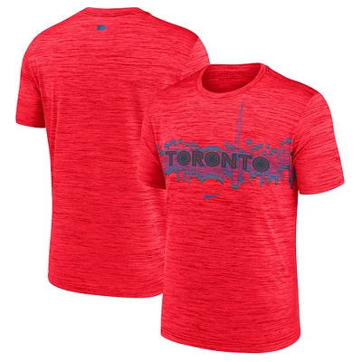 Men's Nike Red Toronto Blue Jays 2024 City Connect Authentic Collection Practice Velocity Performance T-Shirt