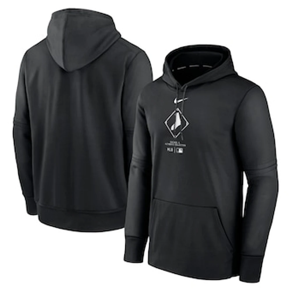 Men's Nike Black Chicago White Sox Authentic Collection City Connect Practice Performance Pullover Hoodie