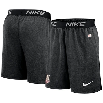 Men's Nike Black Washington Nationals City Connect Authentic Collection Performance Practice Shorts