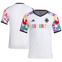 Men's adidas White Vancouver Whitecaps FC 2023 Pride Pre-Match Top