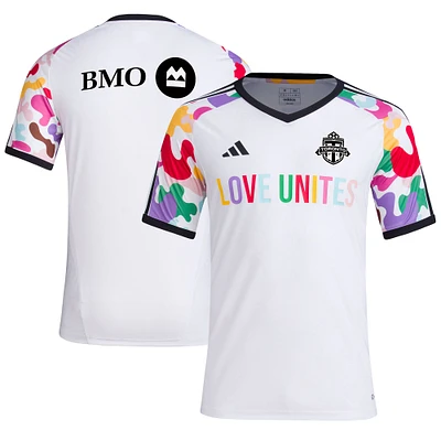 Men's adidas White Toronto FC 2023 Pride Pre-Match Top