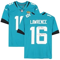 Trevor Lawrence Jacksonville Jaguars Autographed Teal Nike Limited Jersey with "It Was Always the Jags" Inscription