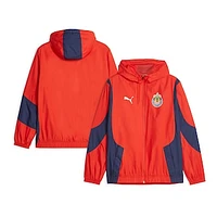 Men's Puma  Red Chivas 2023/24 Pre-Match Anthem Full-Zip Hoodie Jacket