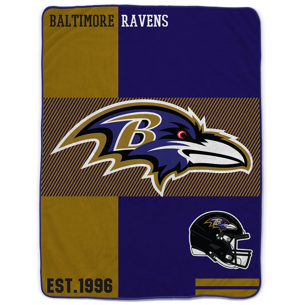 Pegasus  Baltimore Ravens 60" x 80" Sherpa Throw Blanket