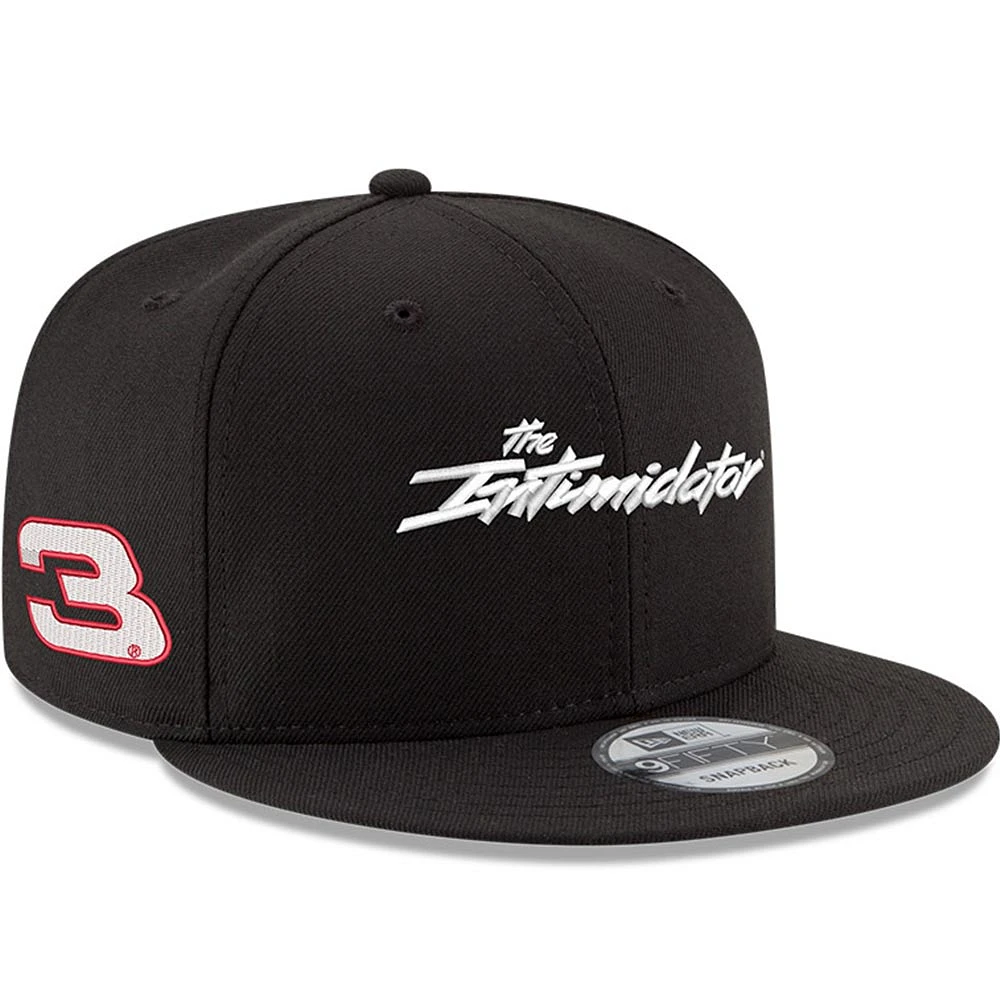 Men's New Era  Black Dale Earnhardt 9FIFTY Snapback Adjustable Hat