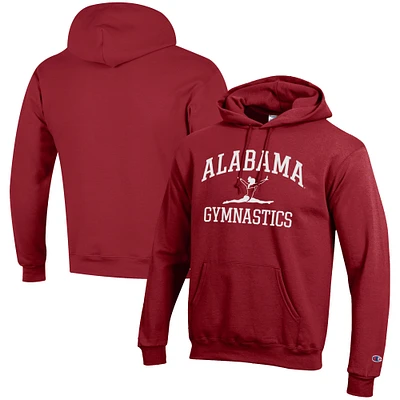 Men's Champion  Crimson Alabama Tide Gymnastics Icon Powerblend Pullover Hoodie