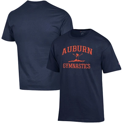 Men's Champion  Navy Auburn Tigers Gymnastics Icon T-Shirt